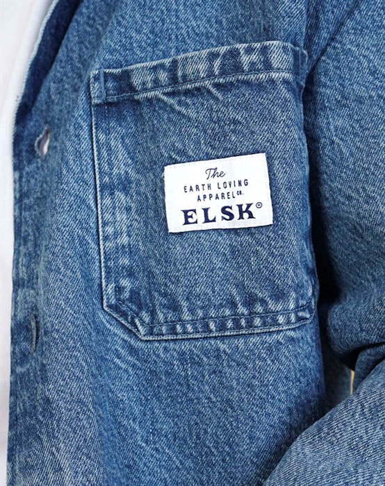 Denim Men's Overshirt - Nineties Blue